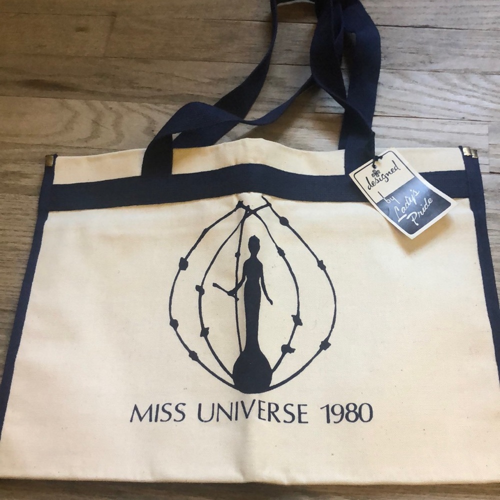 NWT Vintage Made in USA Lady’s Pride Maybelline Miss Universe 1980 Tote Bag